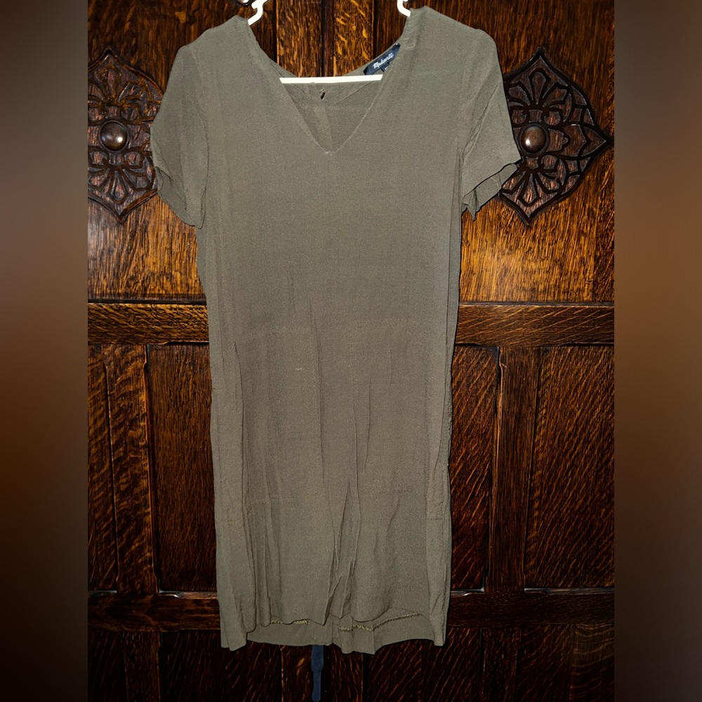 Madewell Midi Length Button-Back Dress